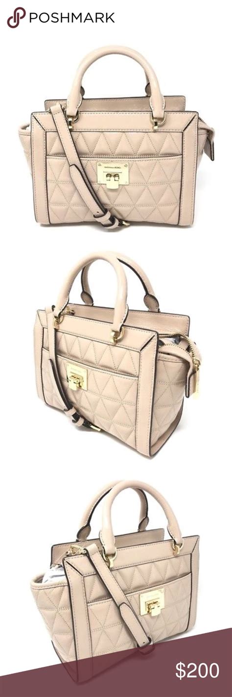 Michael Kors Vivianne small stud messenger oyster 